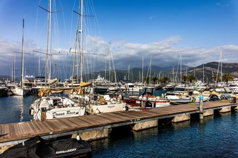 Luxury yacht marina, Porto Montenegro, Bay of Kotor, Montenegro, Tivat, Montenegro, Europe