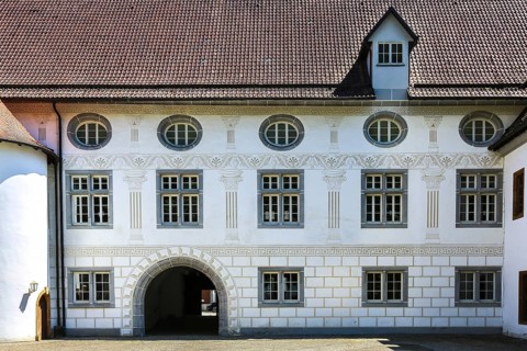 Helfenstein Castle, Wiesensteig Castle, residential castle of the Helfensteins, banqueting hall