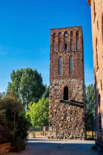 Fortified defence tower in Jüterbog, Brandenburg, Germany, Europe