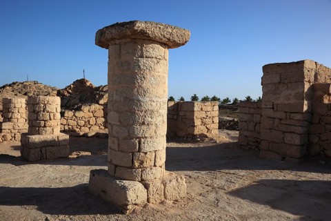 Settlement remains of the city and incense port of Al-Baleed, Unesco World Heritage Site, Salalah,