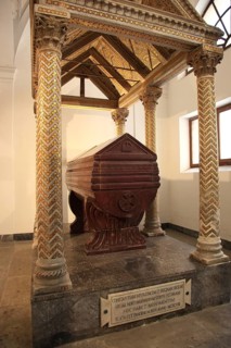 City of Palermo, the Cathedral Maria Santissima Assunta, sarcophagus in the crypt, by Constanza D