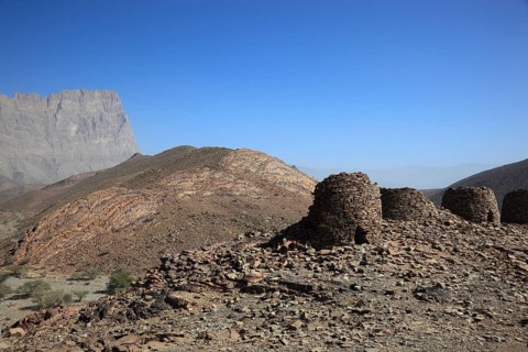 The beehive tombs of Al-Ayn are the most famous tombs in the area between the towns of Bat and