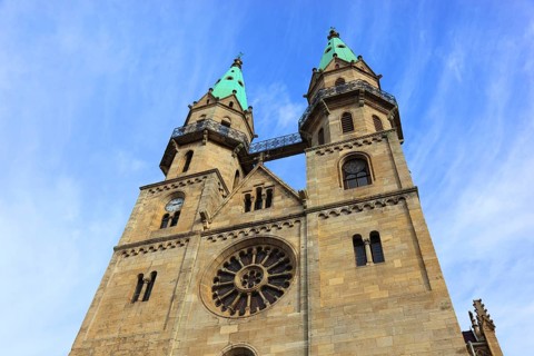 The Evangelical Lutheran Town Church of Our Lady, also called St. Mary's, three-nave hall church,