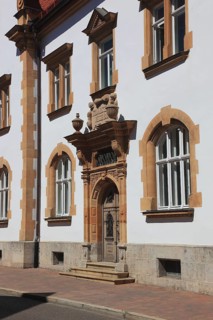 Germany, Middle Franconia, town of Weissenburg, entrance area of the KGL district court