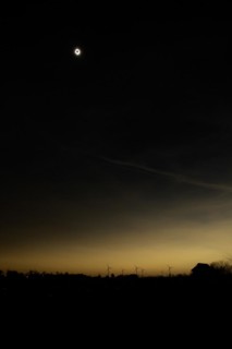 Van Wert, Ohio USA, 8 April 2024, A total solar eclipse, seen from rural northwestern Ohio. As