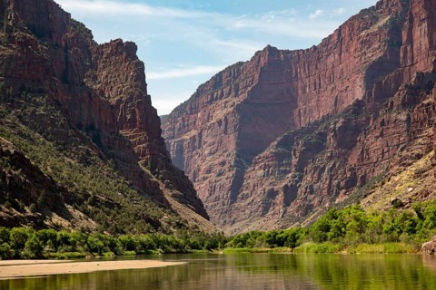 Dinosaur, Colorado, The Green River in Dinosaur National Monument at the Gates of Lodore