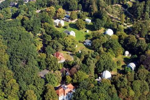 Aerial photograph, Bergedorf Observatory, Bergedorf, Hamburg