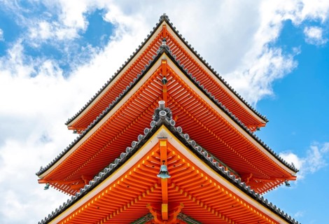 Sanju-no-to, Three Storied Pagoda, Kiyomizu-dera temple, Kyoto, Japan, Asia