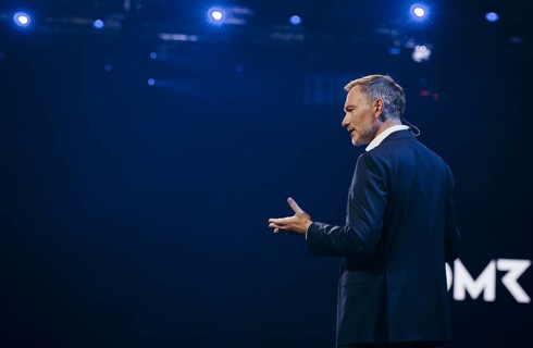 Christian Lindner (FDP), Federal Minister of Finance, photographed at the OMR Festival (Online