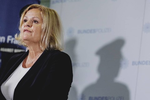 Nancy Faeser (SPD), Federal Minister of the Interior and Home Affairs, in a press statement on the