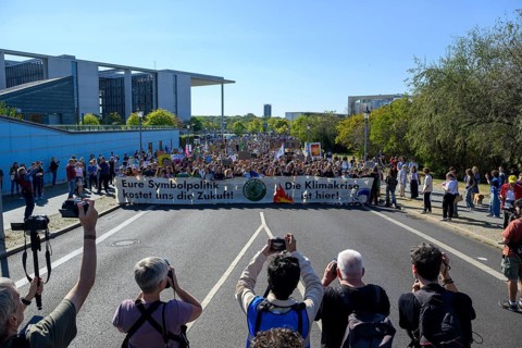 Demo at the 14th Global Climate Strike by Fridays for Future, Chancellery, Berlin, 20/09/2024