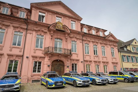 Police station, Hauptstraße, Offenburg, Baden-Württemberg, Germany, Europe