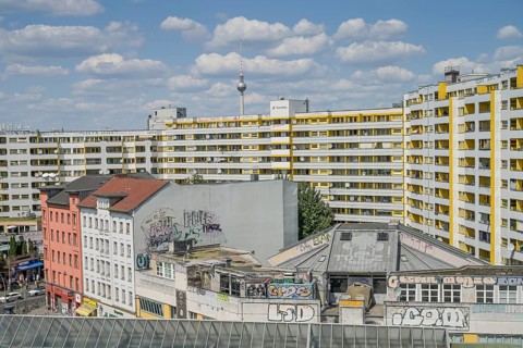 Social housing, Kreuzberg centre, Kottbusser Tor, Kreuzberg, Berlin, Germany, Europe