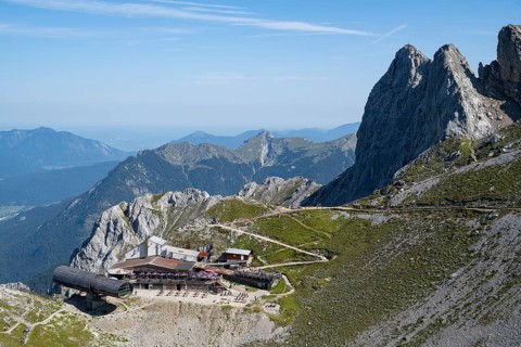 Nature Information Centre Bergwelt Karwendel, museum, telescope, mountain restaurant, mountain