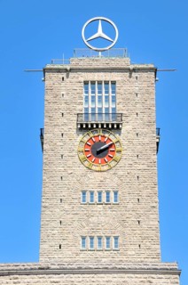 Station tower, main railway station in Stuttgart, Baden-Württemberg, Germany, Europe