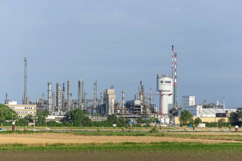 BASF, Lugwigshafen am Rhein, industrial area, Felder, Mannheim, Baden-Württemberg, Germany, Europe