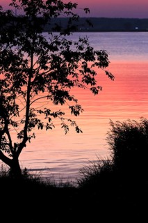 Evening sky at the Baltic Sea near Peenemünde, September, Mecklenburg-Western Pomerania, Germany,