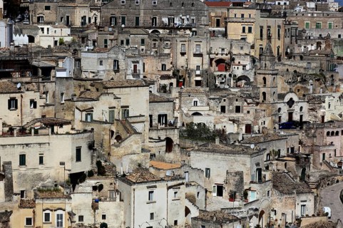 Old town, Sassi, Sassi di Matera cave settlements, UNESCO World Heritage Site, Matera, Basilicata,
