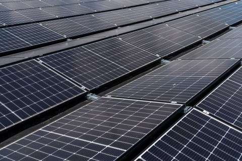 Solar panels, solar modules, a larger solar system