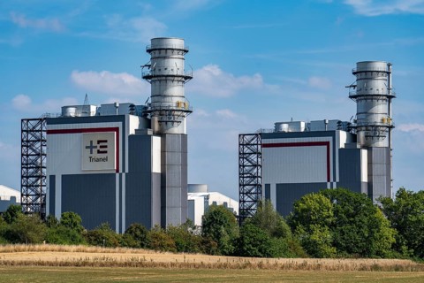 Trianel Hamm-Uentrop combined-cycle gas and steam power plant, two power plant units, each with an