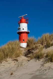 Small Borkum lighthouse, out of service since 2003, still serves as an antenna support for the Ems