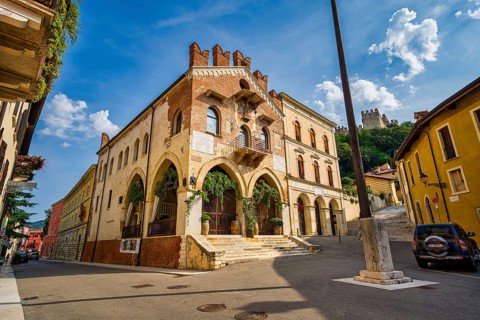 Historic Palace of Justice in Soave, Veneto, Italy, Europe