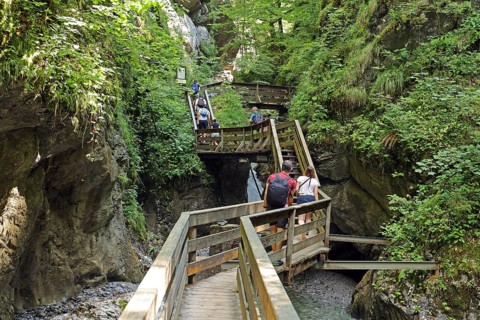 Seisenbergklamm gorge, natural monument, Pinzgau, Salzburger Land, Austria, Europe