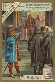 Series of paintings Richard the Third by Shakespeare, Buckingham, Liebig painting, digitally