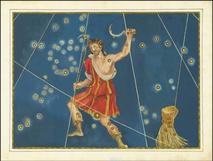 Astronomy. The celestial atlas, the Uranometria, Ptolemaic constellations, by Johann Bayer (1572 -
