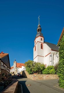 Town church St. Ägidien also St. Egidien, behind the castle Colditz, Colditz, Saxony, Germany,