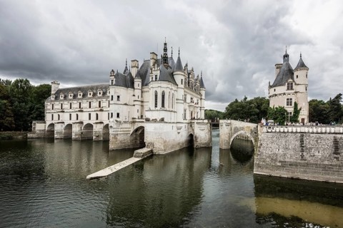 Chenonceau Castle, Château de Chenonceau, Department Indre-et-Loire, Centre-Val de Loire region,