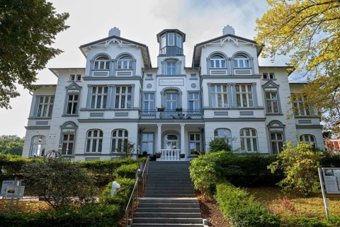 Seeschlösschen, renovated villa on the promenade, Baltic resort Zinnowitz, Usedom Island, Baltic