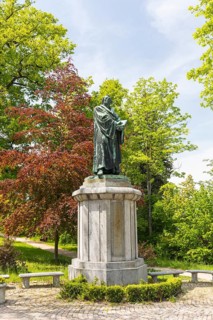 Luther monument in Kirchberg, Saxony, Germany, Europe