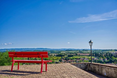 Il Baluardo, viewpoint, Colle di Val d'Elsa, Tuscany, Italy, Europe
