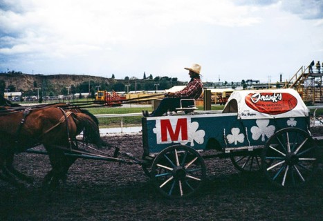 Calgary Exhibition and Stampede, Canada in the late 1970s or early 1980s Chuckwagon racer Stu