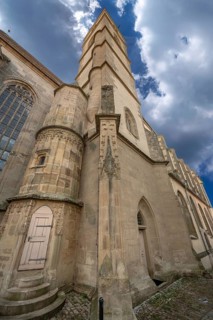 Tower of St Vitus Church, 16th century, Iphofen, Lower Franconia, Bavaria, Germany, Europe