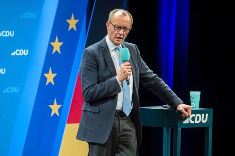 Election event of the CDU party for the Bundestag elections with top candidate Friedrich Merz.