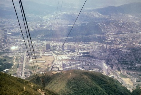 City view of Teleferico, Caracas, Venezuela, South America 1963, South America