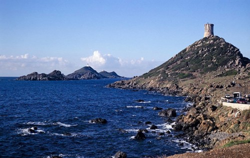 Tour de la Parata Tower and Iles Sanguinaires, The Blood Islands, Corsica, France 1998