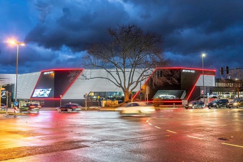 AMG Brand Center in Essen, the world's largest AMG Performance Centre, with 1700 square metres of