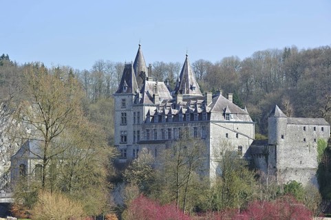 The Ursel castle at Durbuy, known as the smallest city in Europe, Ardennes, Belgium, Europe
