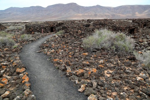 Ruins of pre-Spanish Mahos village, Poblado de la Atalayita, Pozo Negro, Fuerteventura, Canary