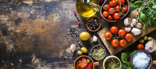 Ingredients of heart friendly Mediterranean Diet that provides the most health benefits, AI