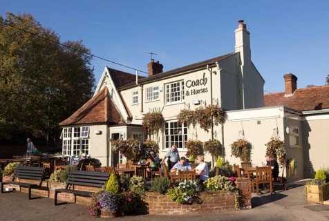 The Coach and Horses pub, Melton, Suffolk, England, UK