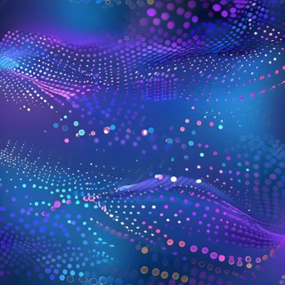 Artificial intelligence, lines, dots and pattern, vibrant blue and purple hues, abstract wallpaper