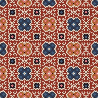 Traditional Bulgarian embroidery vector pattern