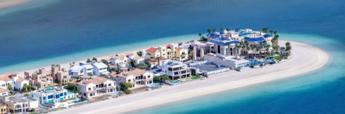 Luxury villas for sale on The Palm Jumeirah panoramic man-made island with beach in Dubai, United