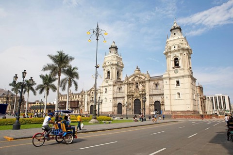 Cathedral of Lima or Cathedral Basilica of St John, Lima, Peru, South America