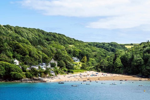 Boats and Yachts on Kingsbridge Estuary in Salcombe and Mill Bay, Batson Creek, Southpool Creek,