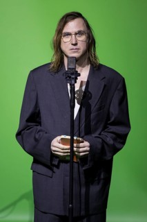 Lars Eidinger reads Hauspostille by Bertolt Brecht at Berlin's Friedrichstadtpalast on 20 January